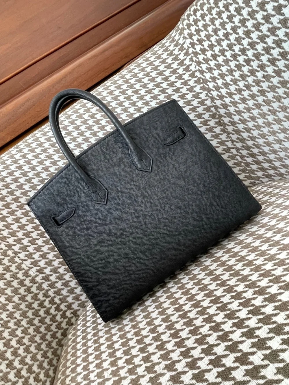 에르메스 버킨 25 셀리에 블랙 골드 하드웨어 (100% HAND MADE)