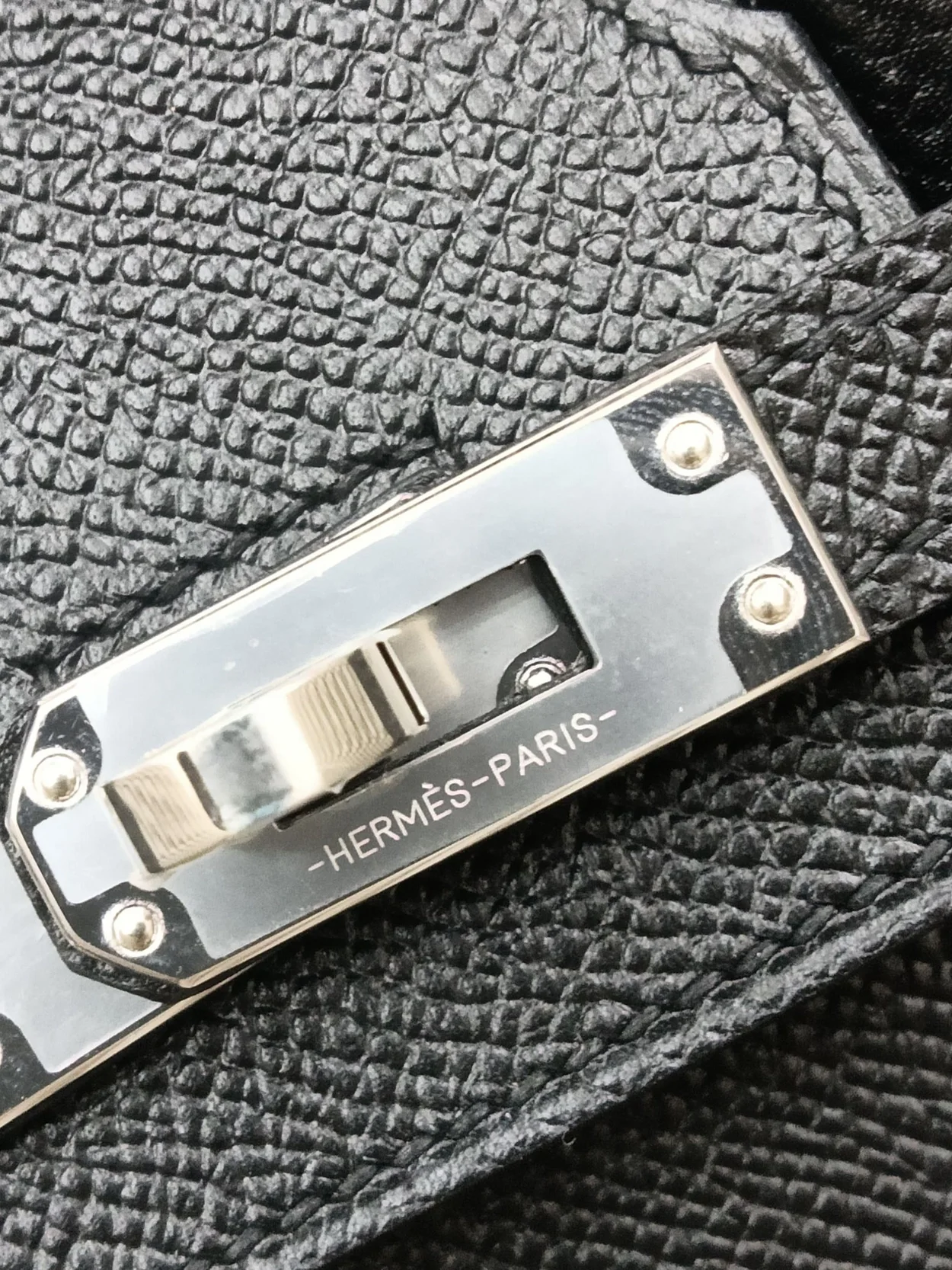 에르메스 버킨 25 셀리에 블랙 실버 하드웨어 (100% HAND MADE)