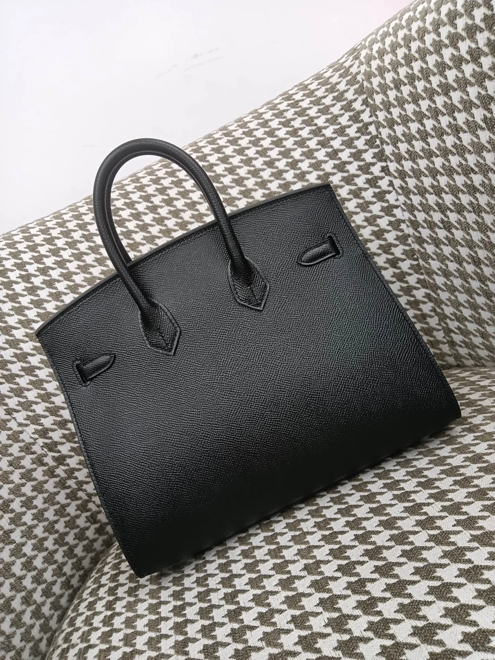 에르메스 버킨 25 셀리에 블랙 실버 하드웨어 (100% HAND MADE)