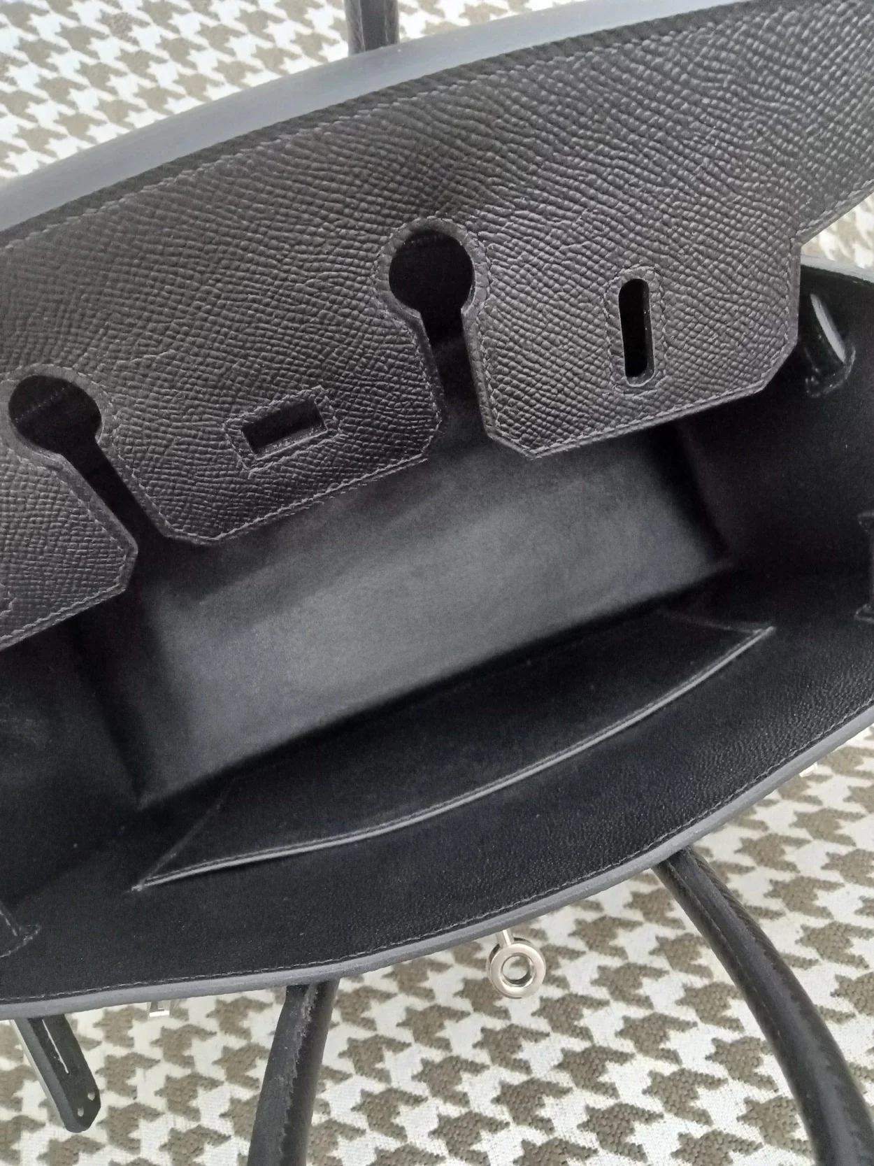 에르메스 버킨 25 셀리에 블랙 실버 하드웨어 (100% HAND MADE)