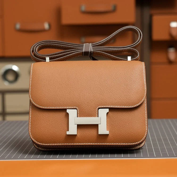 에르메스 콘스탄스 18 브라운 앱송 팔라듐 하드웨어 (100% HAND MADE)