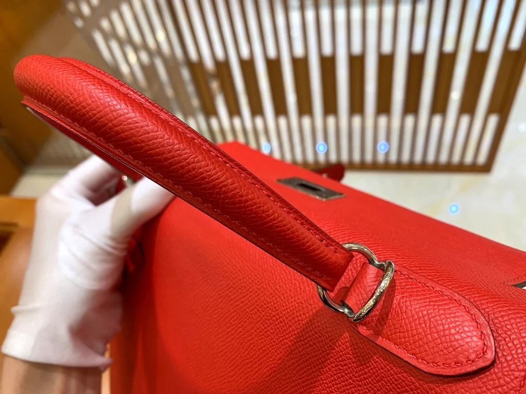 에르메스 켈리 28 셀리에 하트 레드 골드 하드웨어 (100% HAND MADE)