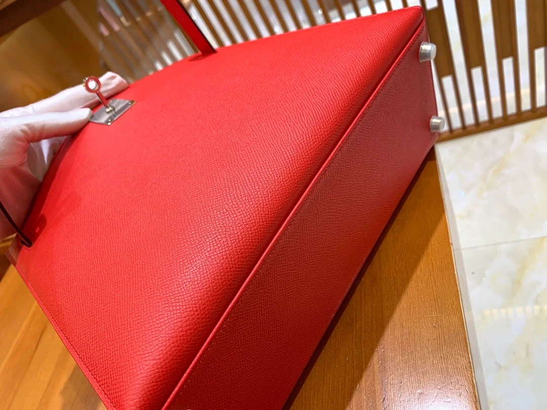 에르메스 켈리 28 셀리에 하트 레드 골드 하드웨어 (100% HAND MADE)