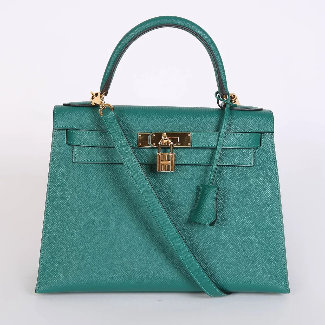 에르메스 켈리 28 셀리에 말라카이트 그린 골드 하드웨어 (100% HAND MADE)