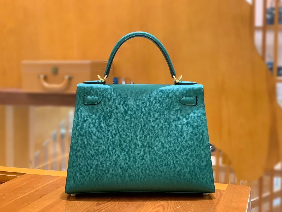 에르메스 켈리 28 셀리에 말라카이트 그린 골드 하드웨어 (100% HAND MADE)