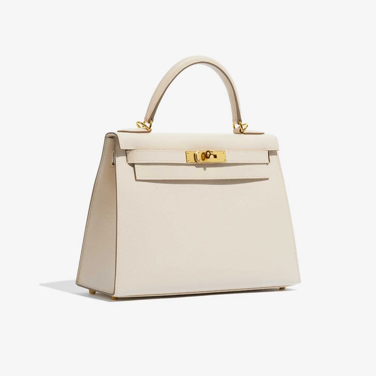 에르메스 켈리 28 셀리에 밀크 쉐이크 골드 하드웨어 (100% HAND MADE)