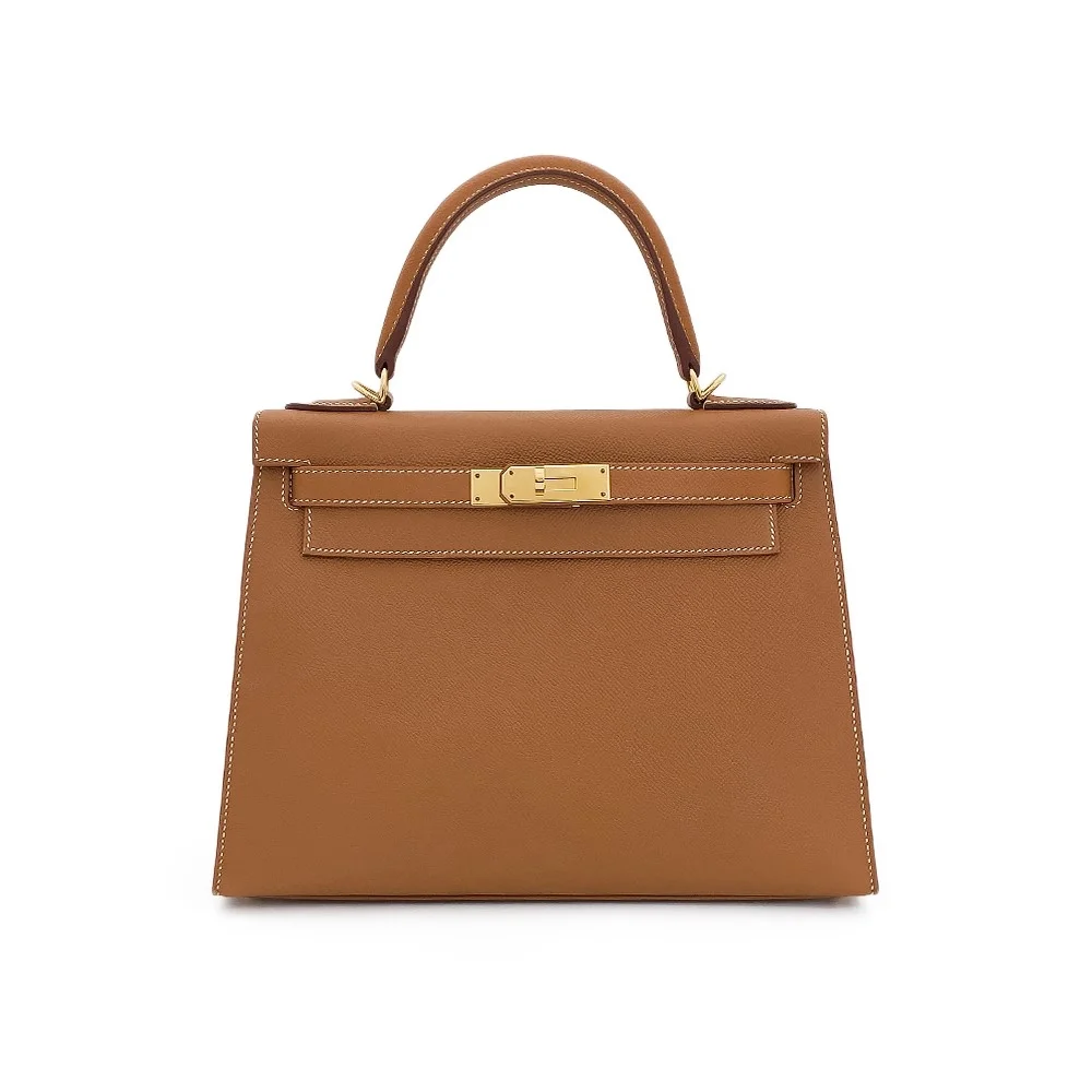 에르메스 켈리 28 셀리에 골드 브라운 금장 하드웨어 (100% HAND MADE)