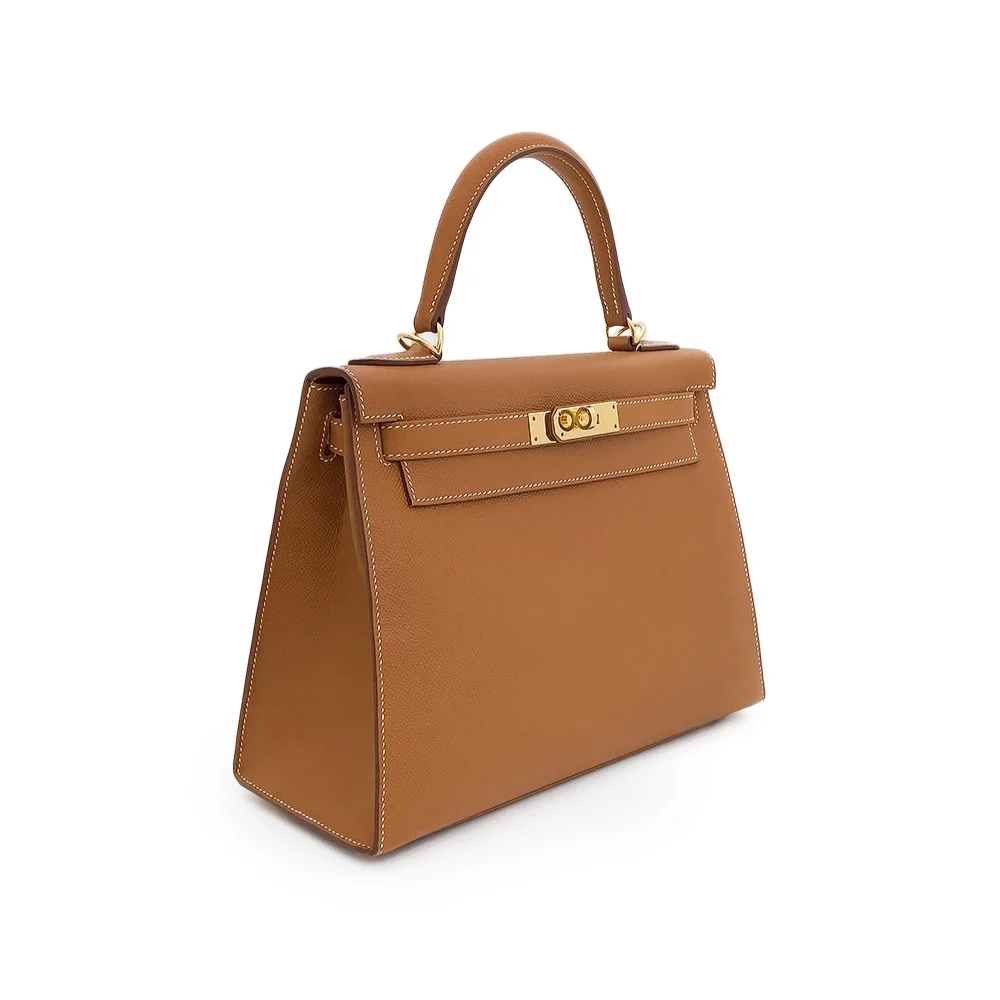 에르메스 켈리 28 셀리에 골드 브라운 금장 하드웨어 (100% HAND MADE)