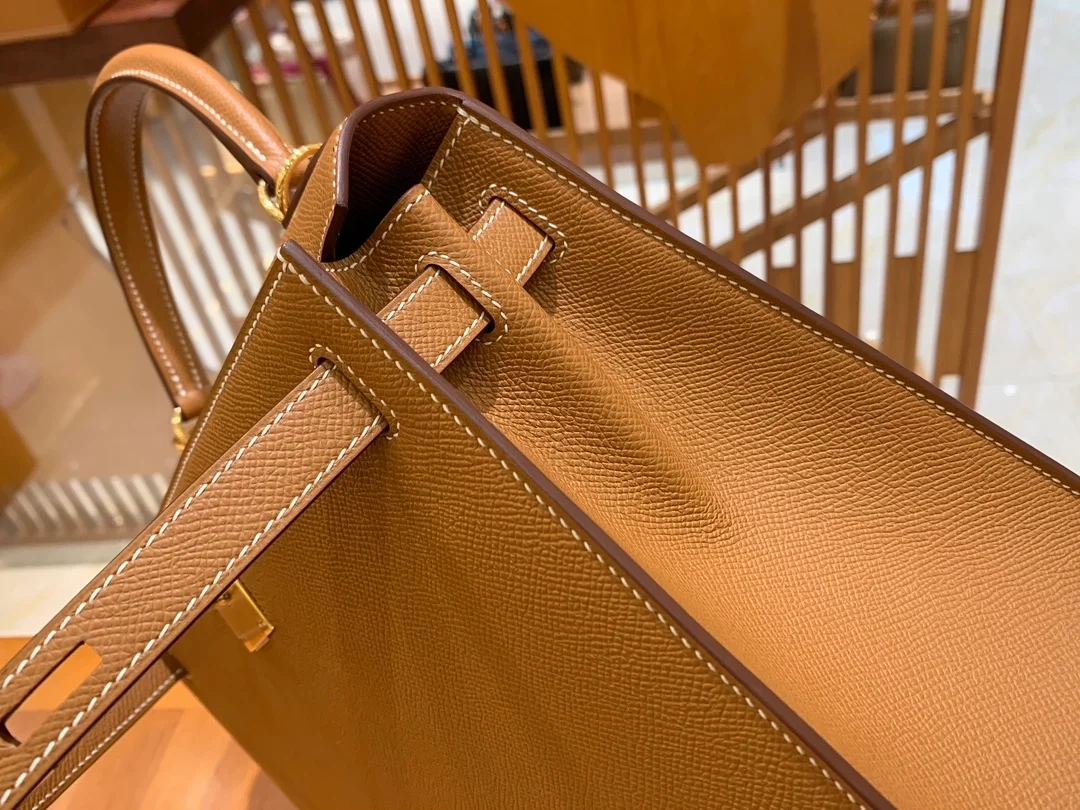 에르메스 켈리 28 셀리에 골드 브라운 금장 하드웨어 (100% HAND MADE)