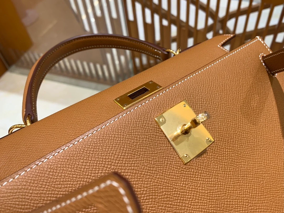 에르메스 켈리 28 셀리에 골드 브라운 금장 하드웨어 (100% HAND MADE)