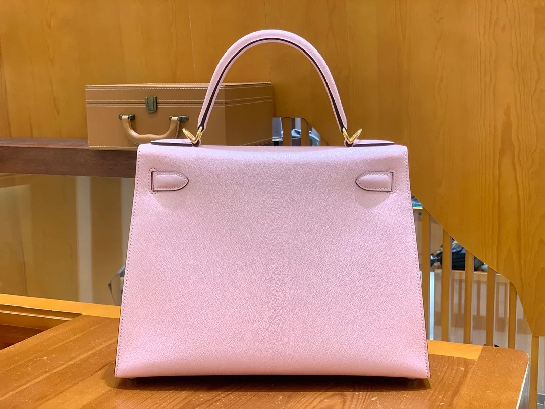 에르메스 켈리 28 셀리에 체리 블라썸 골드 하드웨어 (100% HAND MADE)