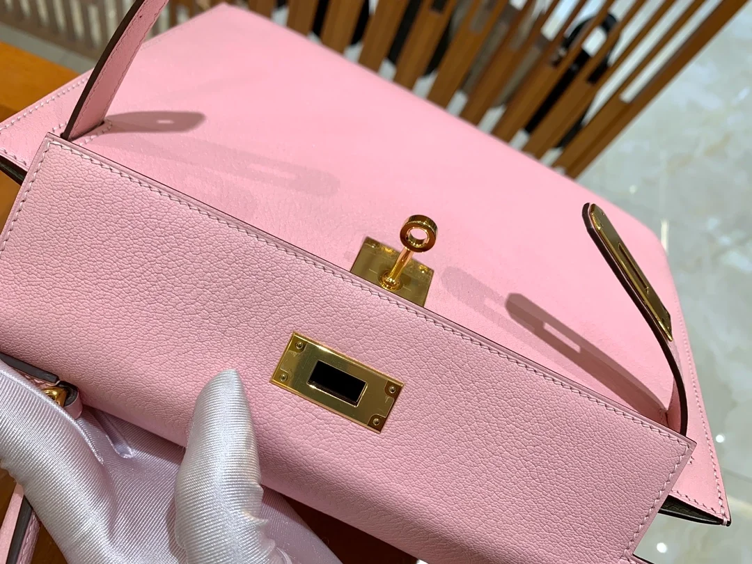 에르메스 켈리 28 셀리에 체리 블라썸 골드 하드웨어 (100% HAND MADE)