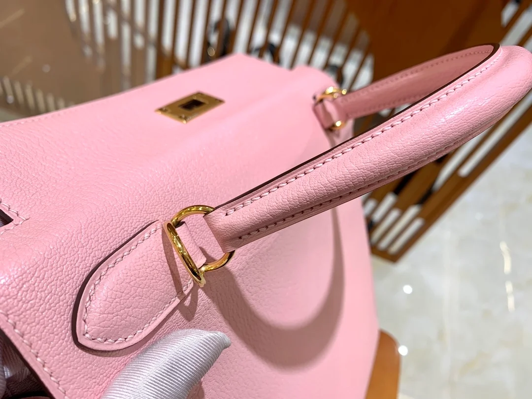 에르메스 켈리 28 셀리에 체리 블라썸 골드 하드웨어 (100% HAND MADE)