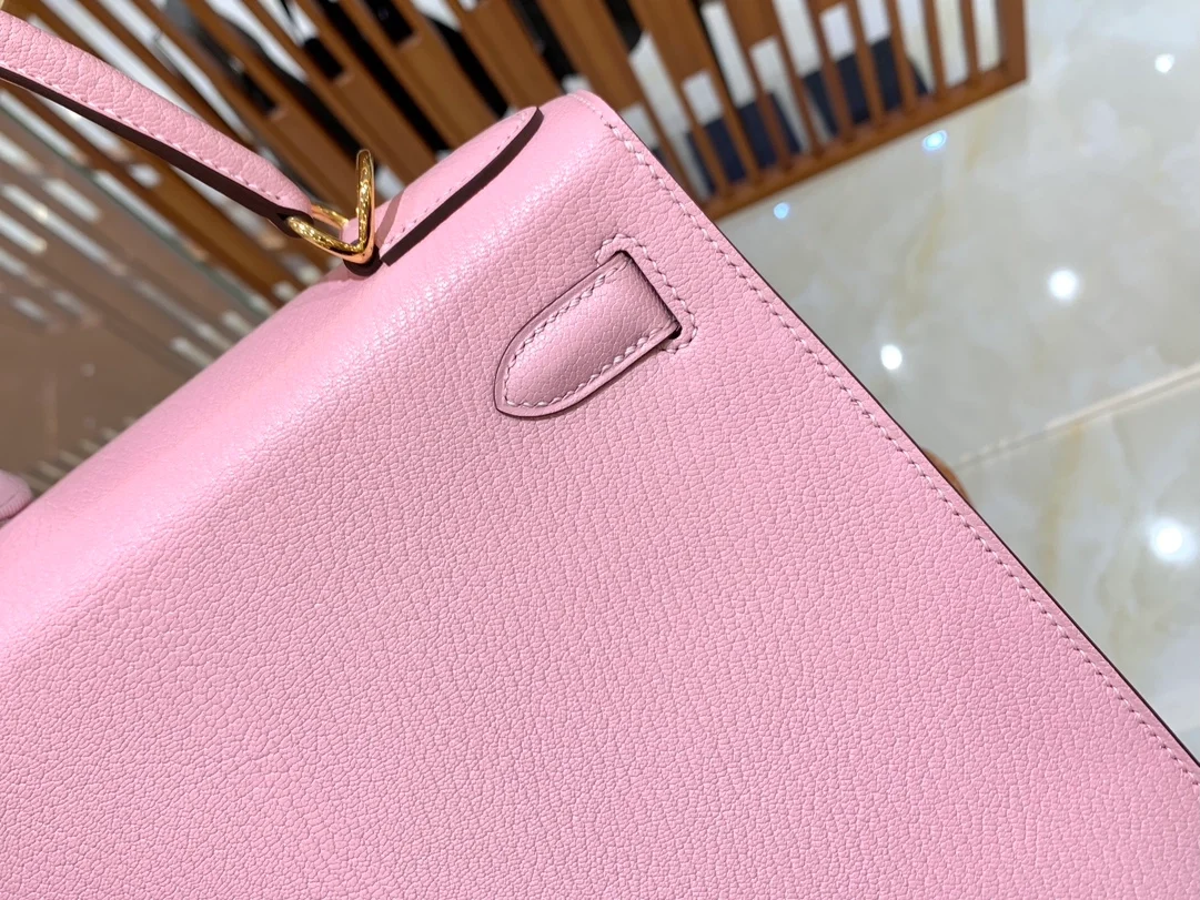 에르메스 켈리 28 셀리에 체리 블라썸 골드 하드웨어 (100% HAND MADE)