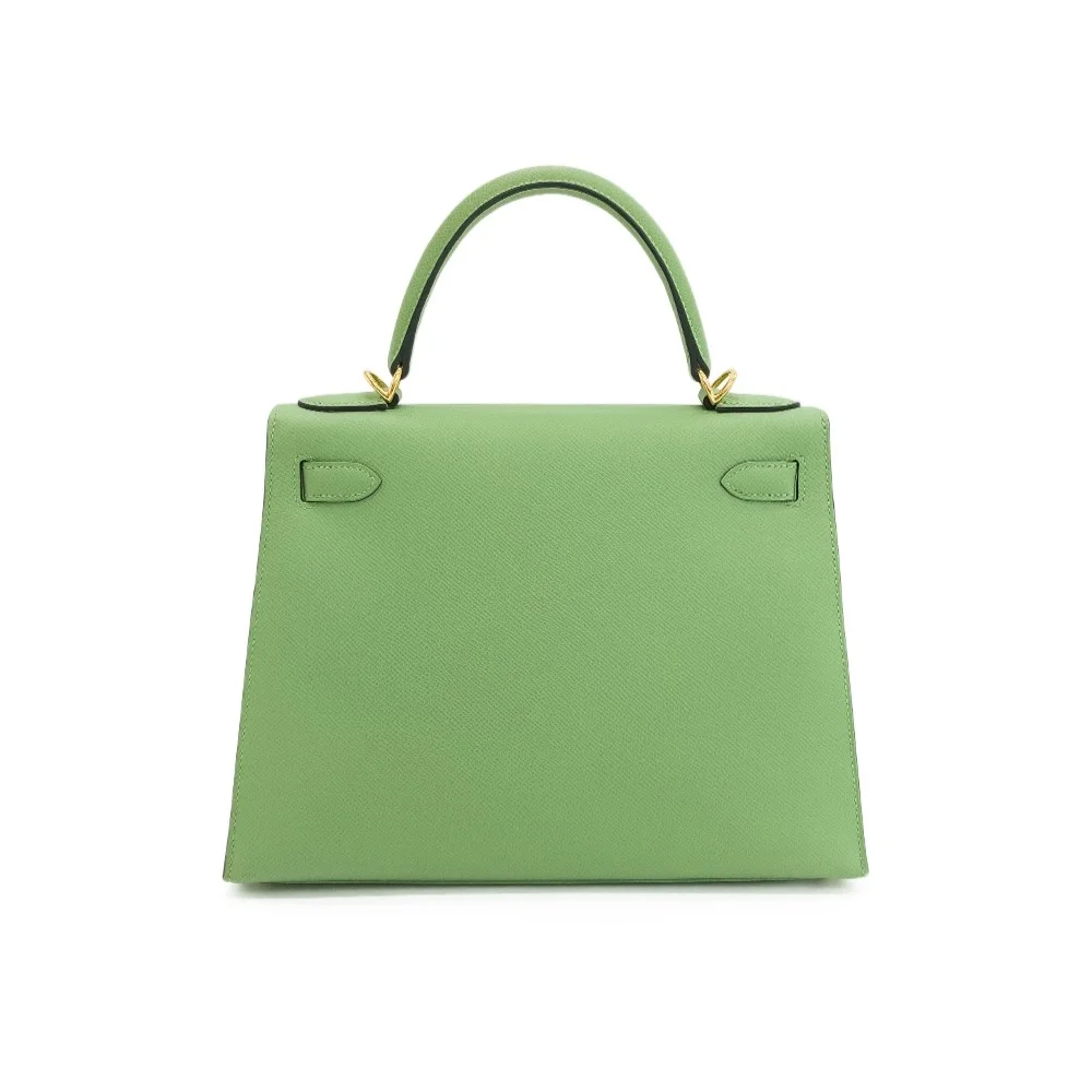 에르메스 켈리 28 셀리에 아보카도 그린 골드 하드웨어 (100% HAND MADE)
