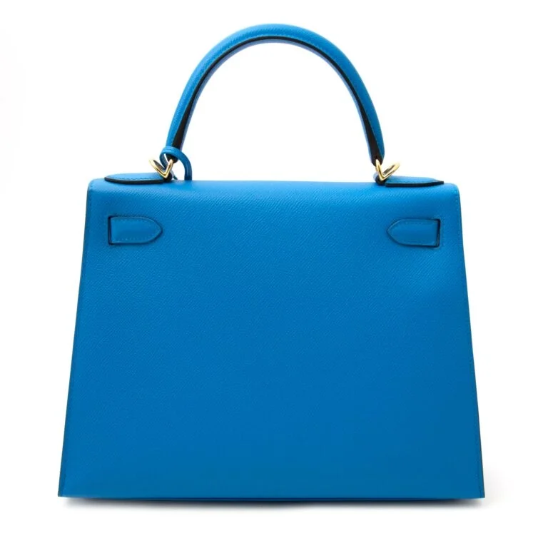 에르메스 켈리 28 셀리에 에게해 블루 골드 하드웨어 (100% HAND MADE)
