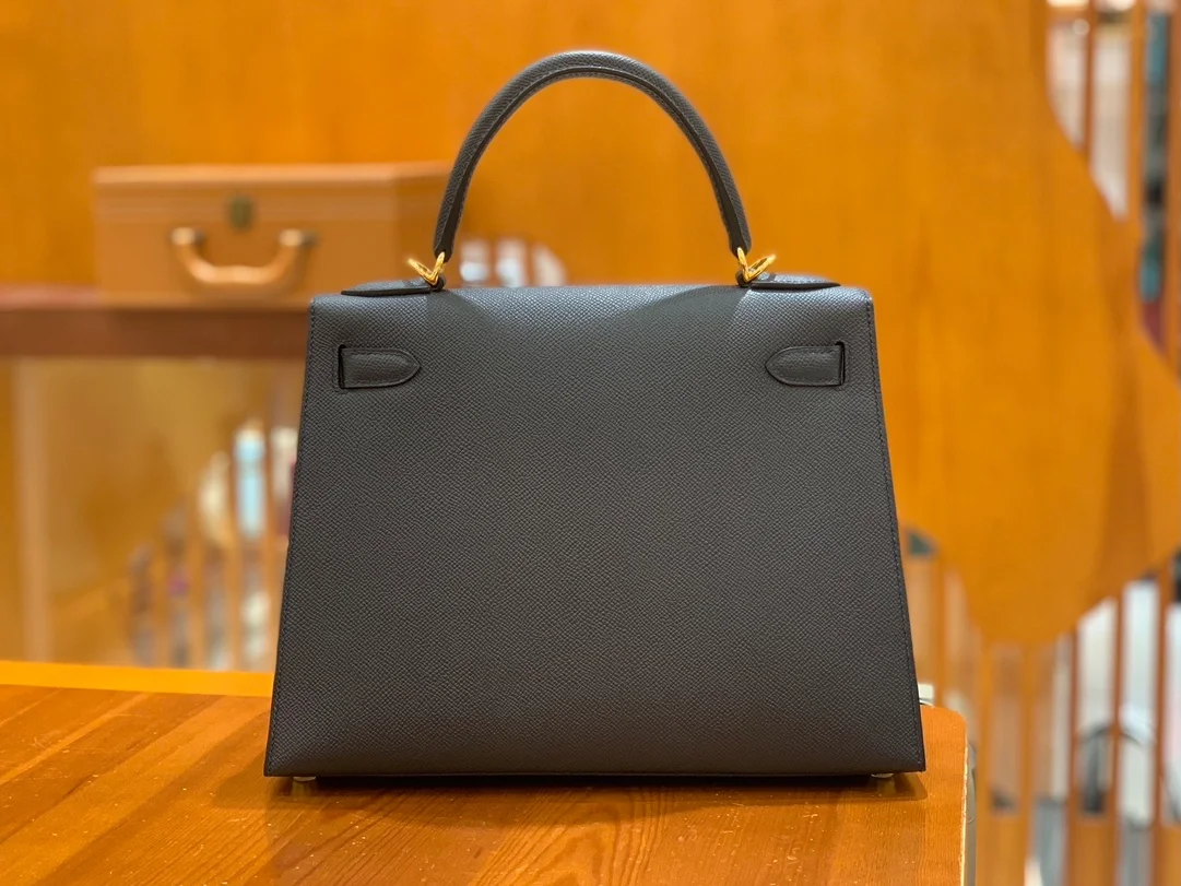 에르메스 켈리 28 셀리에 미드나잇 블루 골드 하드웨어 (100% HAND MADE)