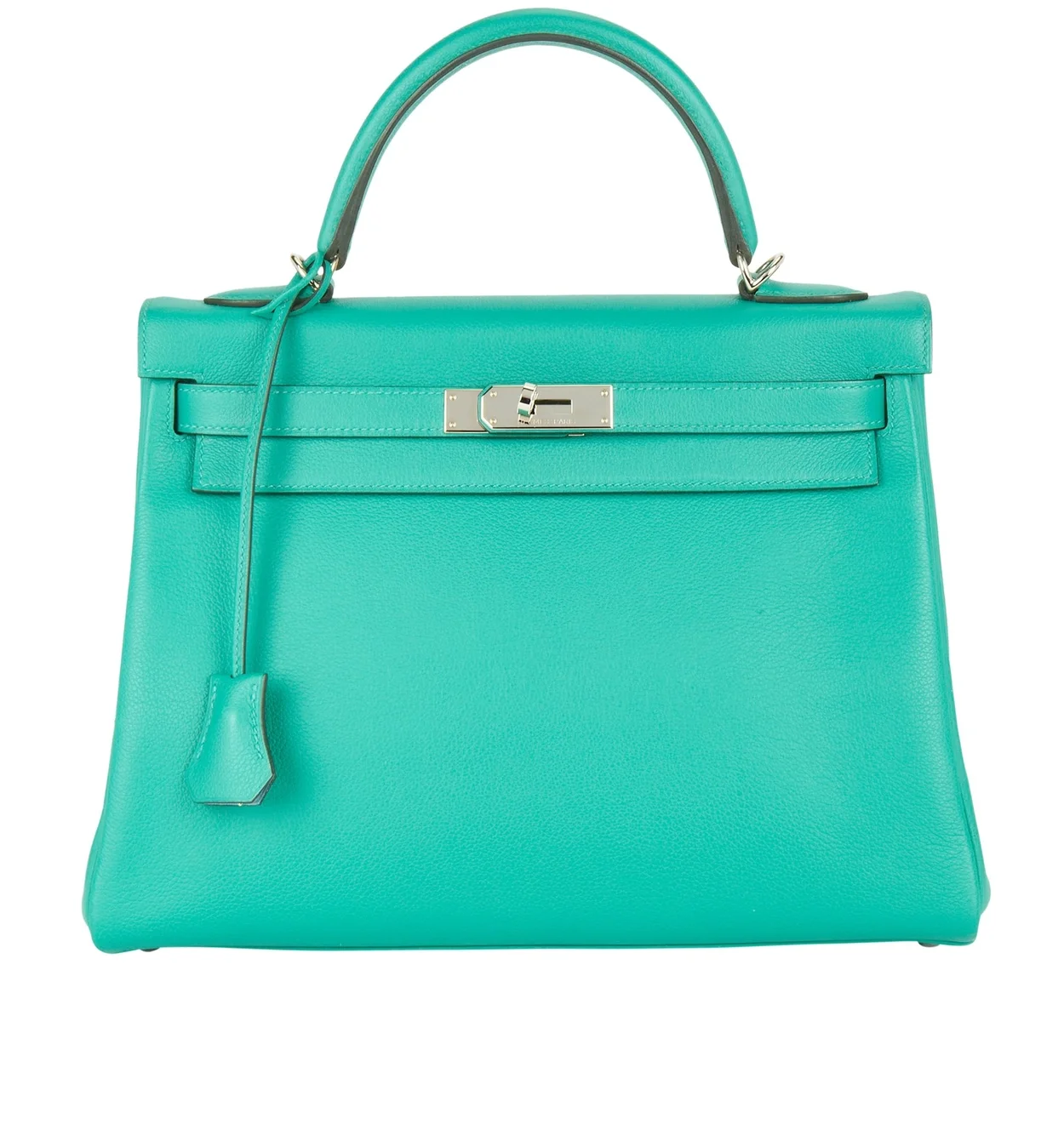 에르메스 켈리 28 르투르네 스위프트 민트 그린 실버 하드웨어 (100% HAND MADE)