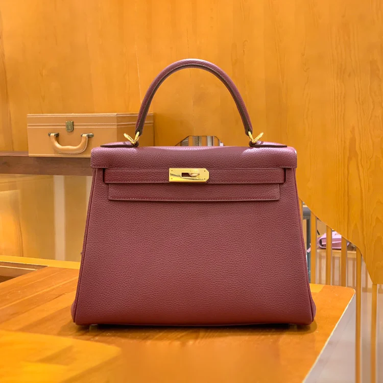 에르메스 켈리 28 르투르네 석류 레드 골드 하드웨어 (100% HAND MADE)