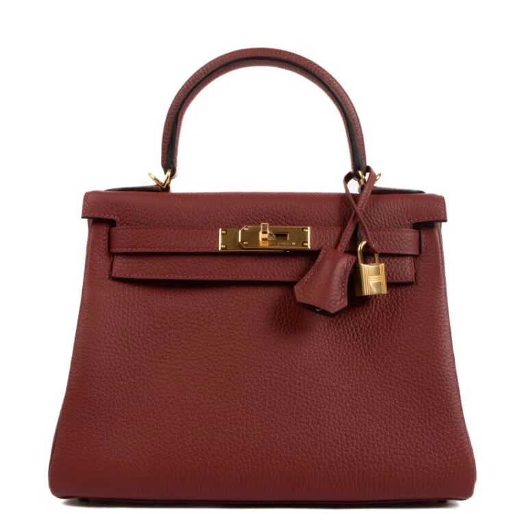 에르메스 켈리 28 르투르네 석류 레드 골드 하드웨어 (100% HAND MADE)