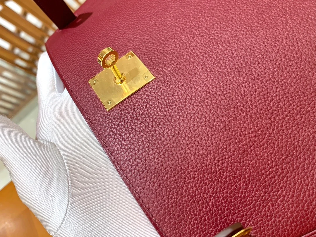 에르메스 켈리 28 르투르네 석류 레드 골드 하드웨어 (100% HAND MADE)