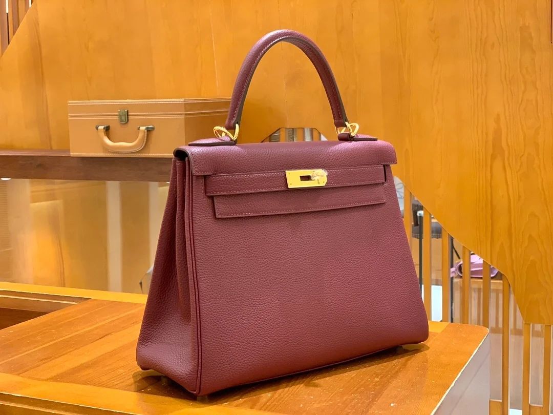 에르메스 켈리 28 르투르네 석류 레드 골드 하드웨어 (100% HAND MADE)