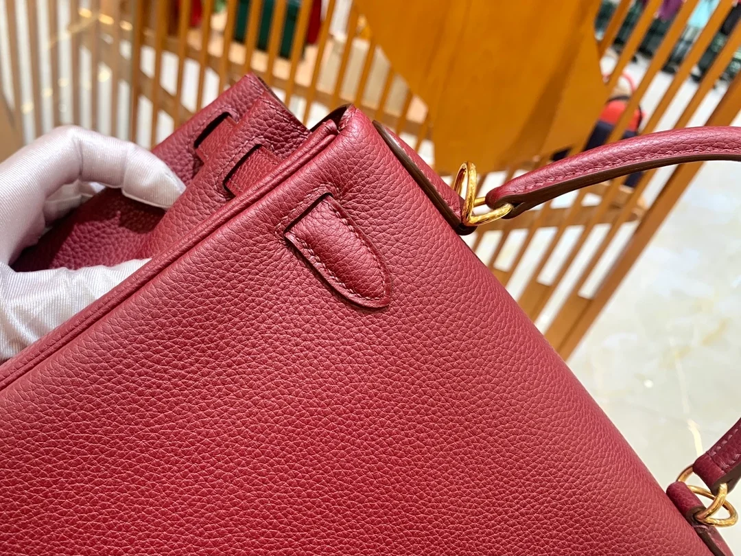 에르메스 켈리 28 르투르네 석류 레드 골드 하드웨어 (100% HAND MADE)