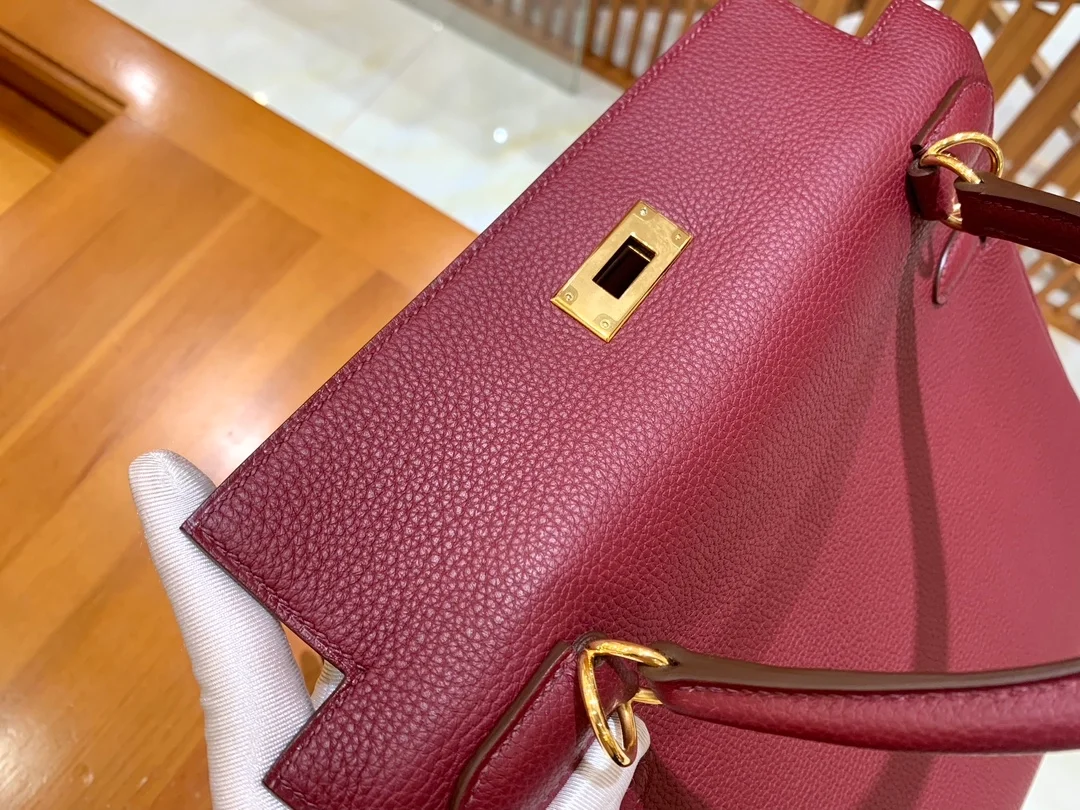 에르메스 켈리 28 르투르네 석류 레드 골드 하드웨어 (100% HAND MADE)