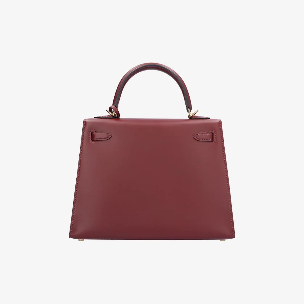 에르메스 켈리 25 셀리에 박스 레트로 레드 골드 하드웨어 (100% HAND MADE)