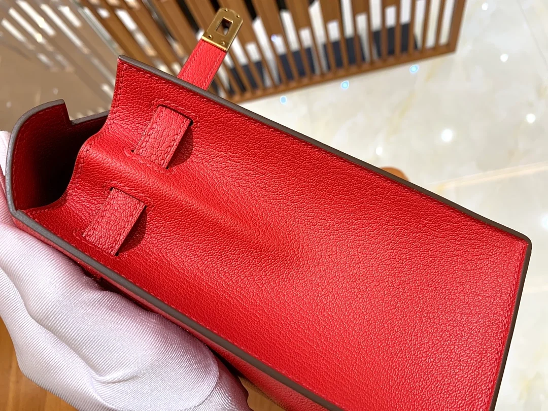 에르메스 켈리 25 셀리에 하트 레드 골드 하드웨어 (100% HAND MADE)