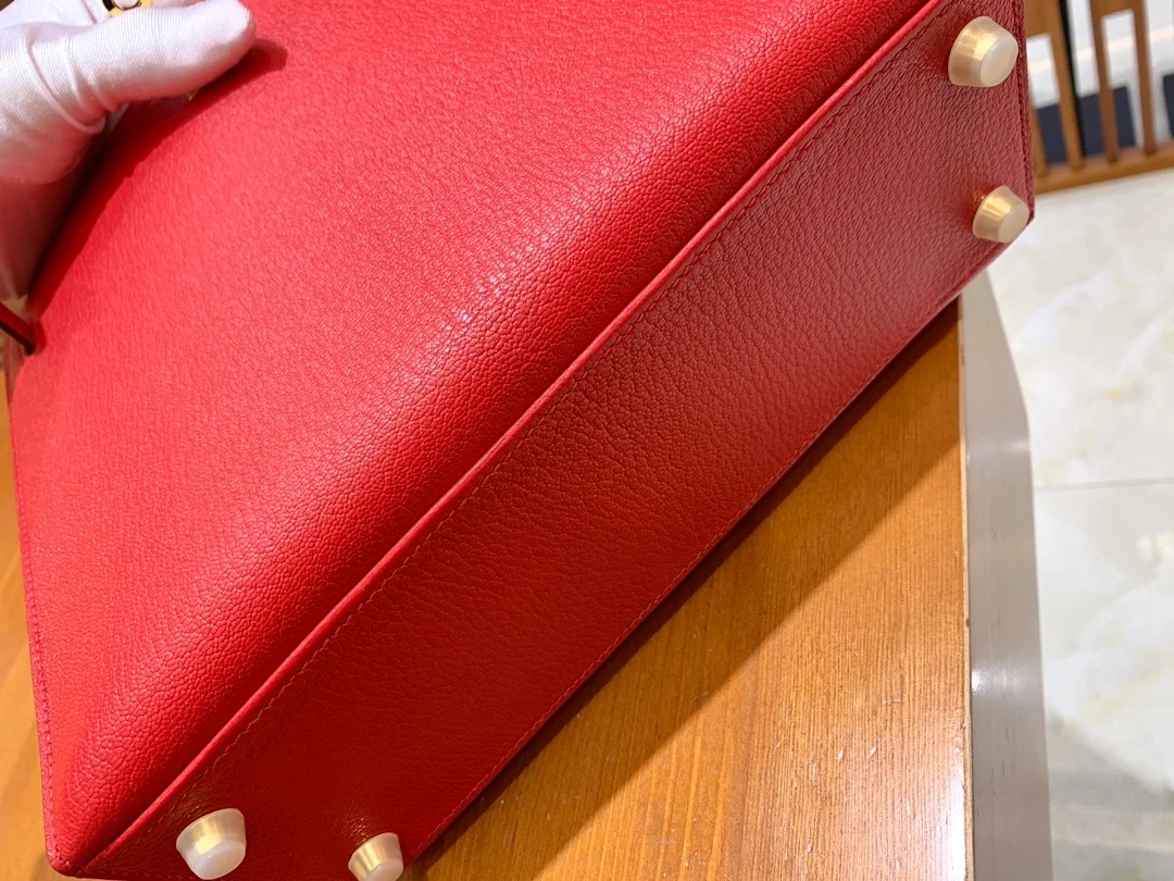 에르메스 켈리 25 셀리에 하트 레드 골드 하드웨어 (100% HAND MADE)