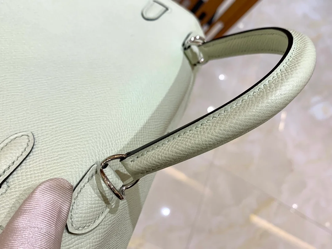 에르메스 켈리 25 셀리에 버블 그린 실버 하드웨어 (100% HAND MADE)