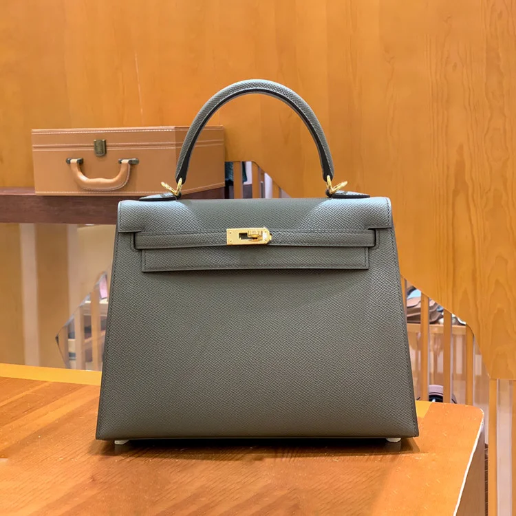 에르메스 켈리 25 셀리에 그레이 골드 하드웨어 (100% HAND MADE)