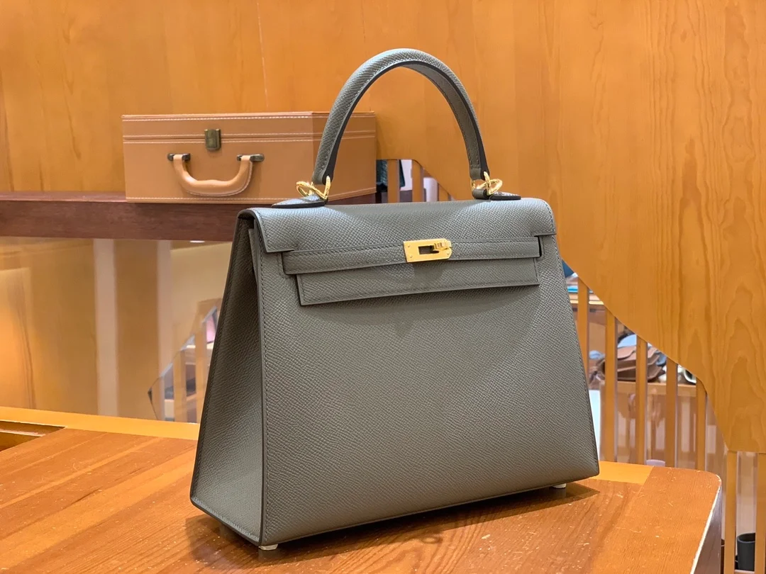 에르메스 켈리 25 셀리에 그레이 골드 하드웨어 (100% HAND MADE)