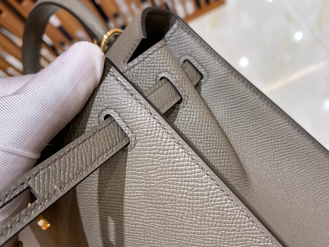 에르메스 켈리 25 셀리에 그레이 골드 하드웨어 (100% HAND MADE)