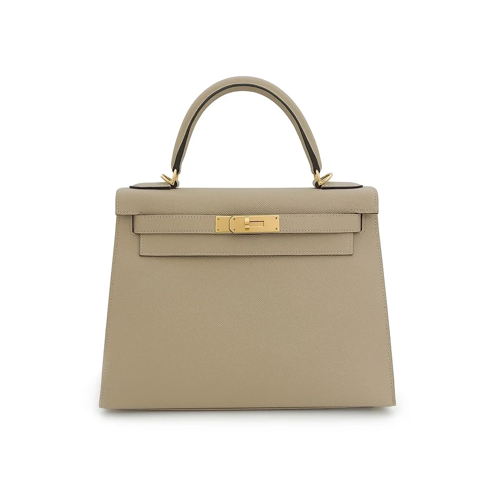 에르메스 켈리 25 셀리에 트렌치 골드 하드웨어 (100% HAND MADE)