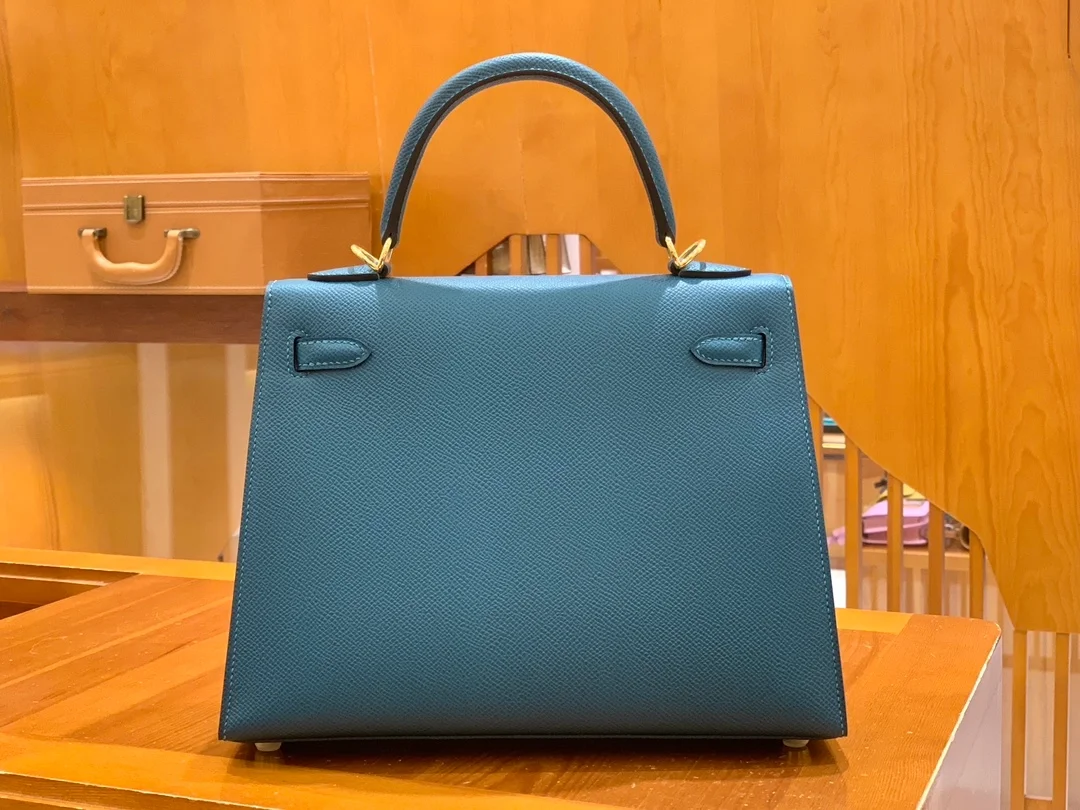 에르메스 켈리 25 셀리에 베르 보스포르 골드 하드웨어 (100% HAND MADE)