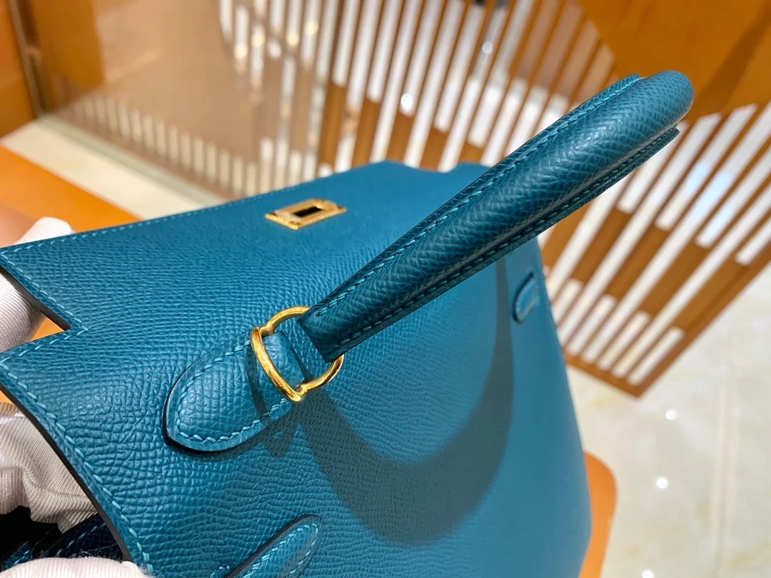 에르메스 켈리 25 셀리에 베르 보스포르 골드 하드웨어 (100% HAND MADE)