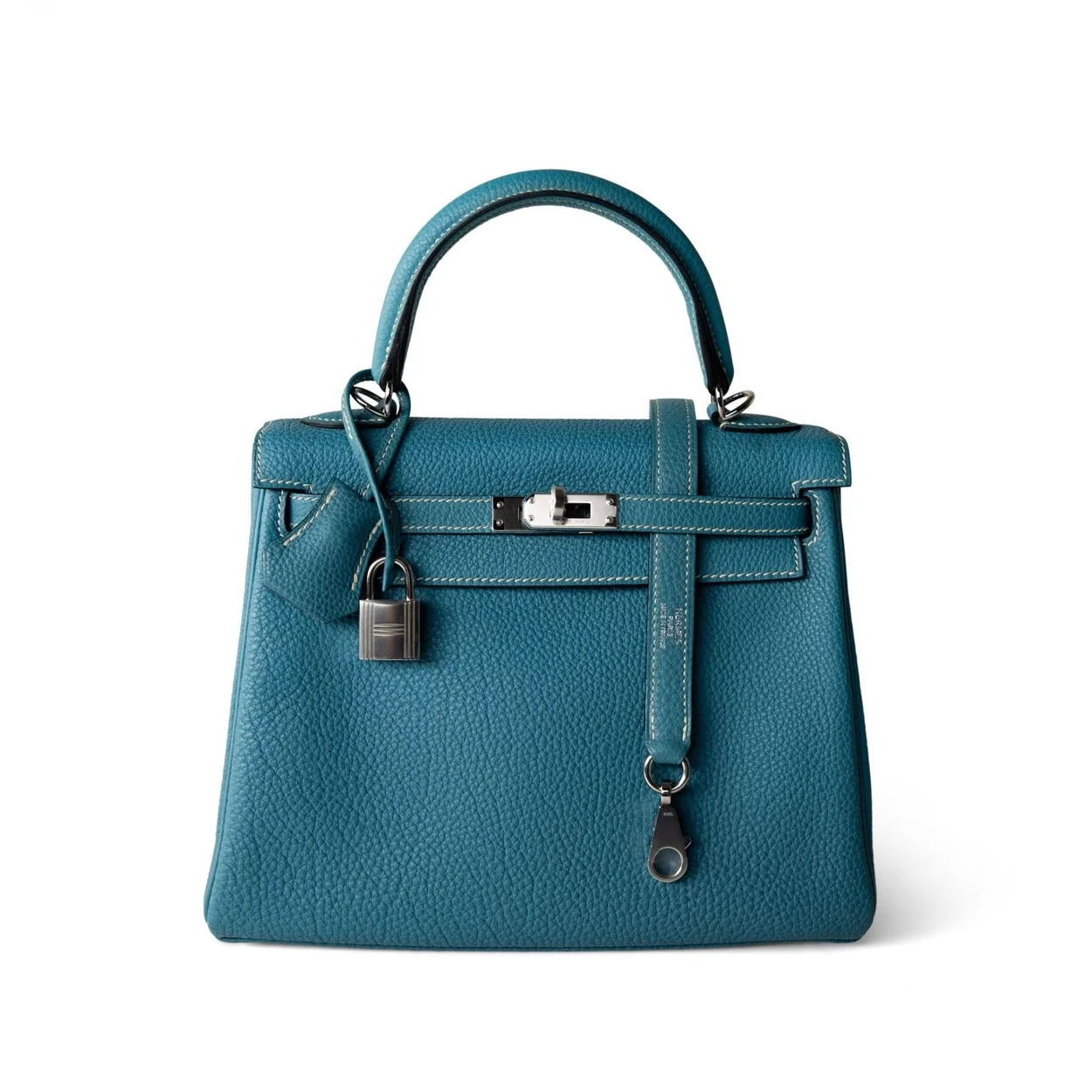 에르메스 켈리 25 르투르네 데님 블루 실버 하드웨어 (100% HAND MADE)