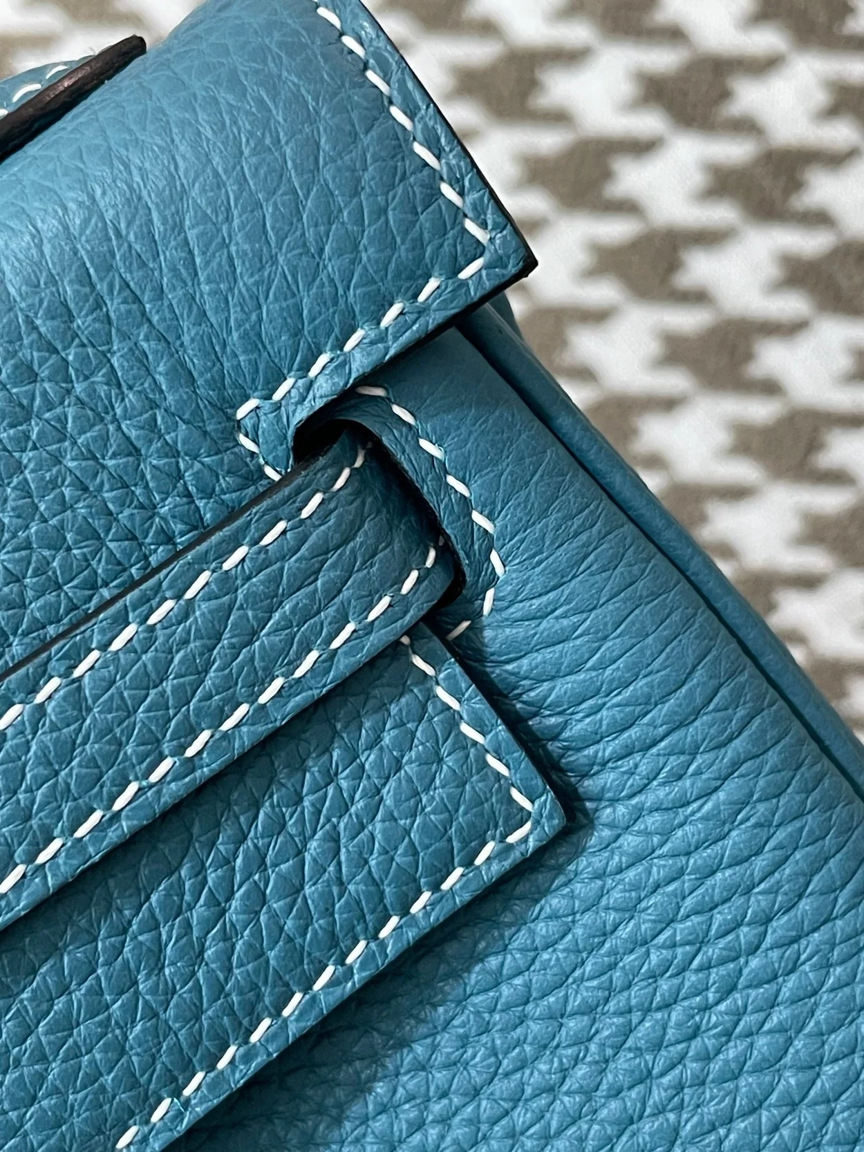 에르메스 켈리 25 르투르네 데님 블루 실버 하드웨어 (100% HAND MADE)