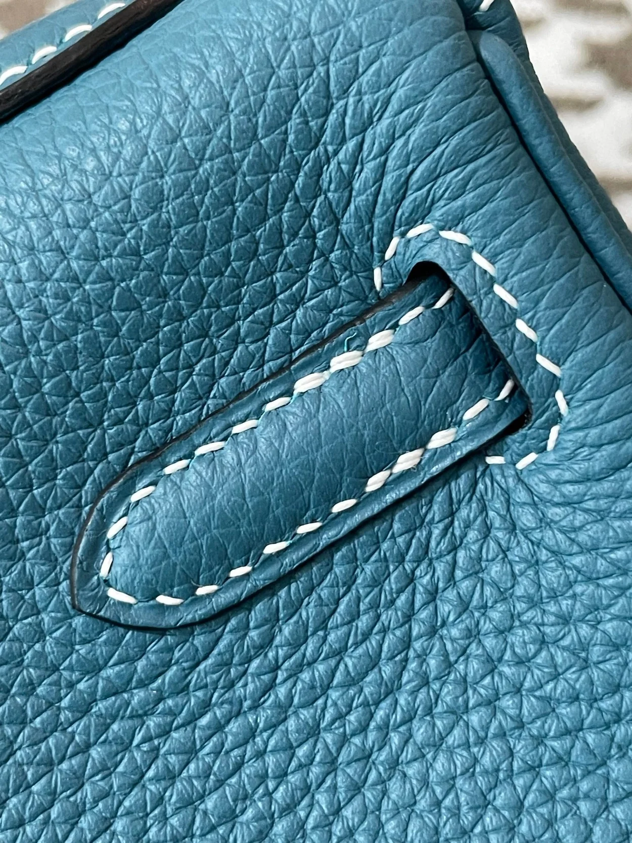 에르메스 켈리 25 르투르네 데님 블루 실버 하드웨어 (100% HAND MADE)