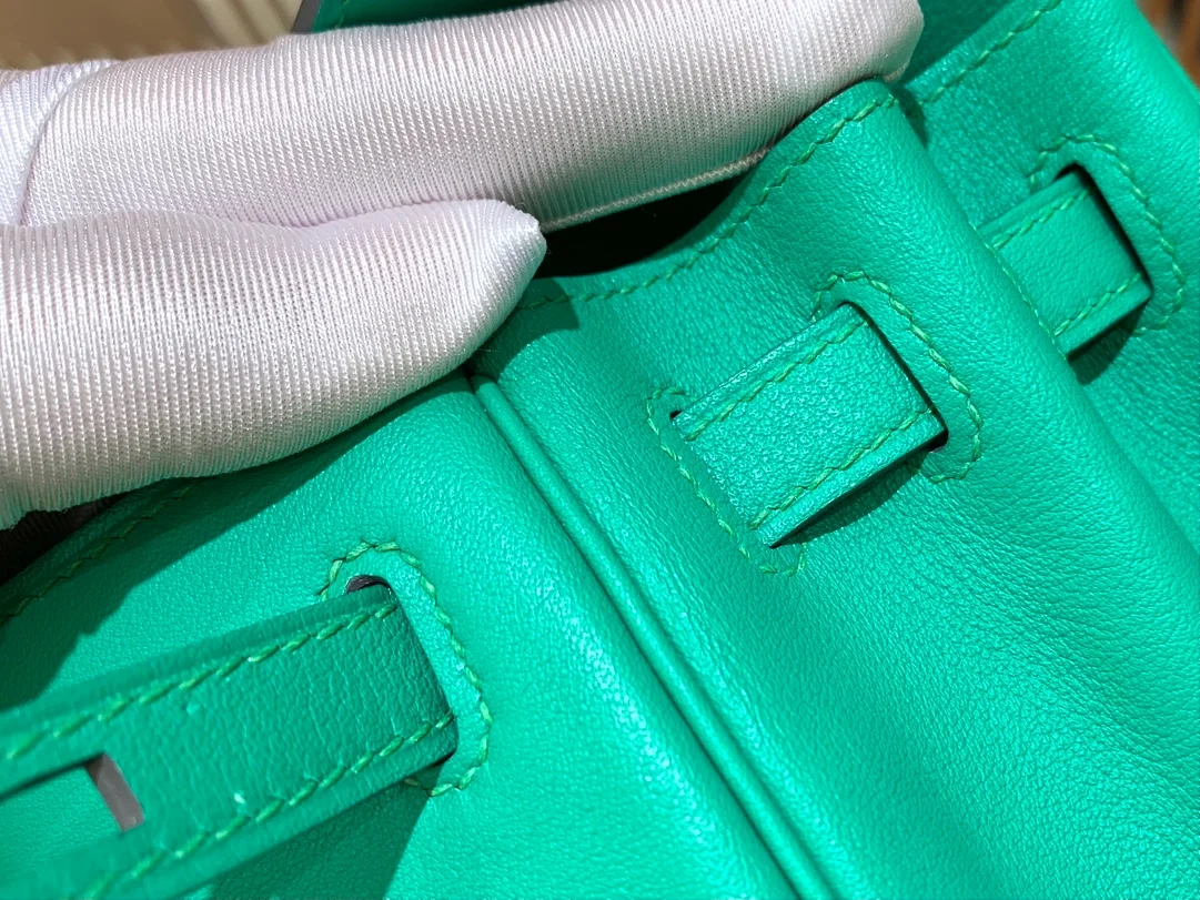 에르메스 켈리 25 르투르네 스위프트 민트 그린 골드 하드웨어 (100% HAND MADE)