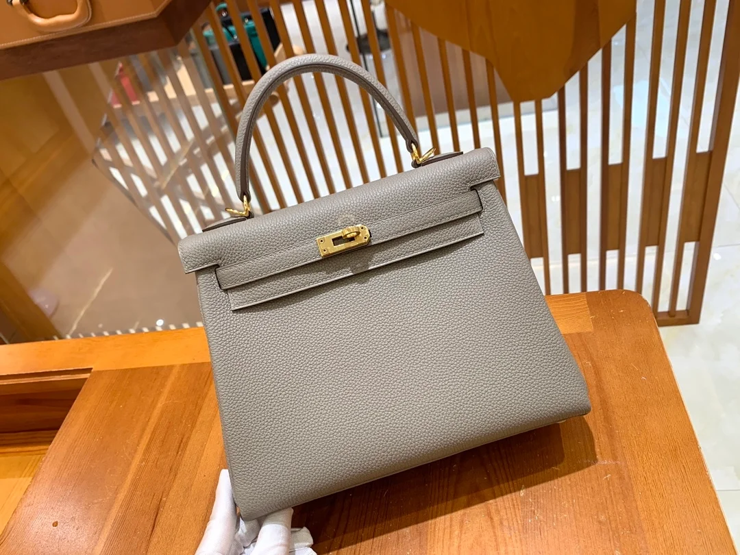 에르메스 켈리 25 르투르네 아스팔트 그레이 골드 하드웨어 (100% HAND MADE)