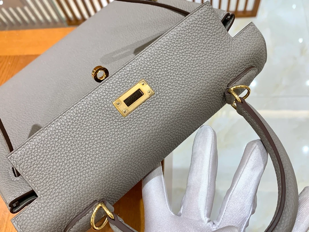 에르메스 켈리 25 르투르네 아스팔트 그레이 골드 하드웨어 (100% HAND MADE)
