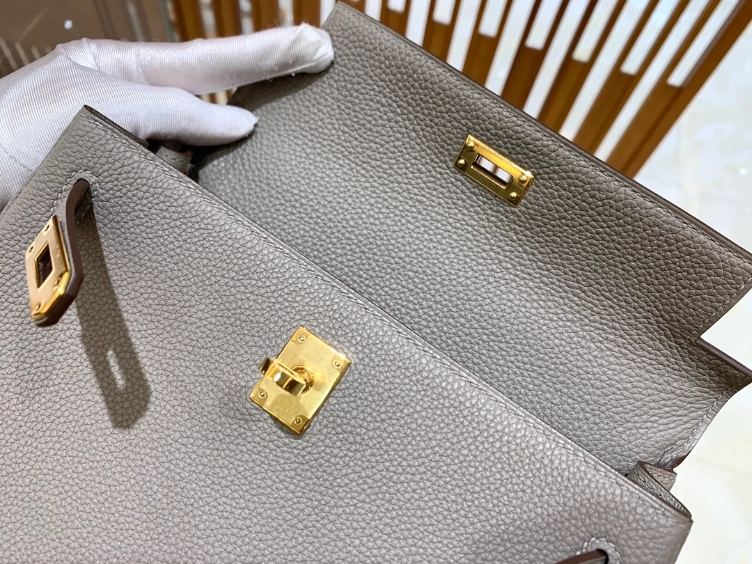 에르메스 켈리 25 르투르네 아스팔트 그레이 골드 하드웨어 (100% HAND MADE)
