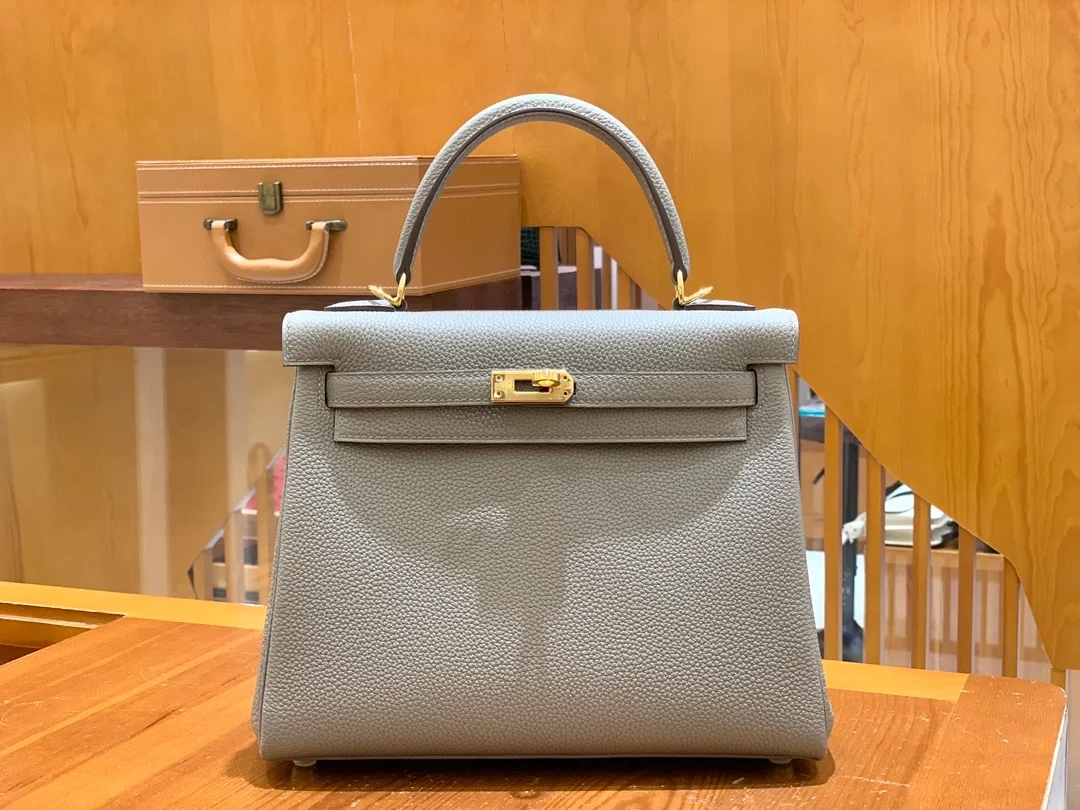 에르메스 켈리 25 르투르네 아스팔트 그레이 골드 하드웨어 (100% HAND MADE)