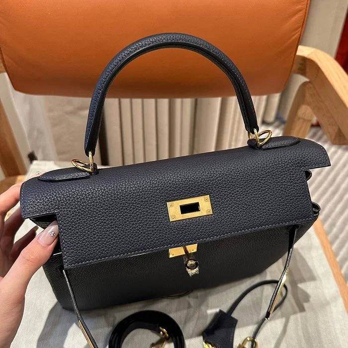 에르메스 켈리 28 르투르네 blue nuit 골드 하드웨어 (100% HAND MADE)