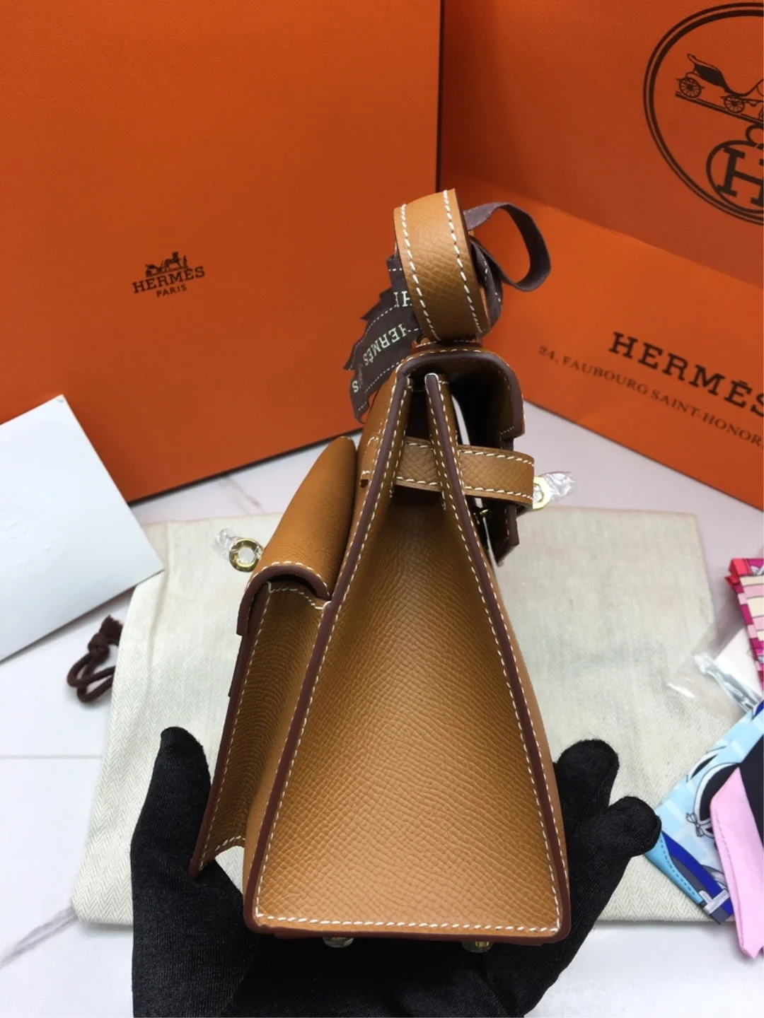 에르메스 켈리 디소더 앱송 레더 (100% HAND MADE)