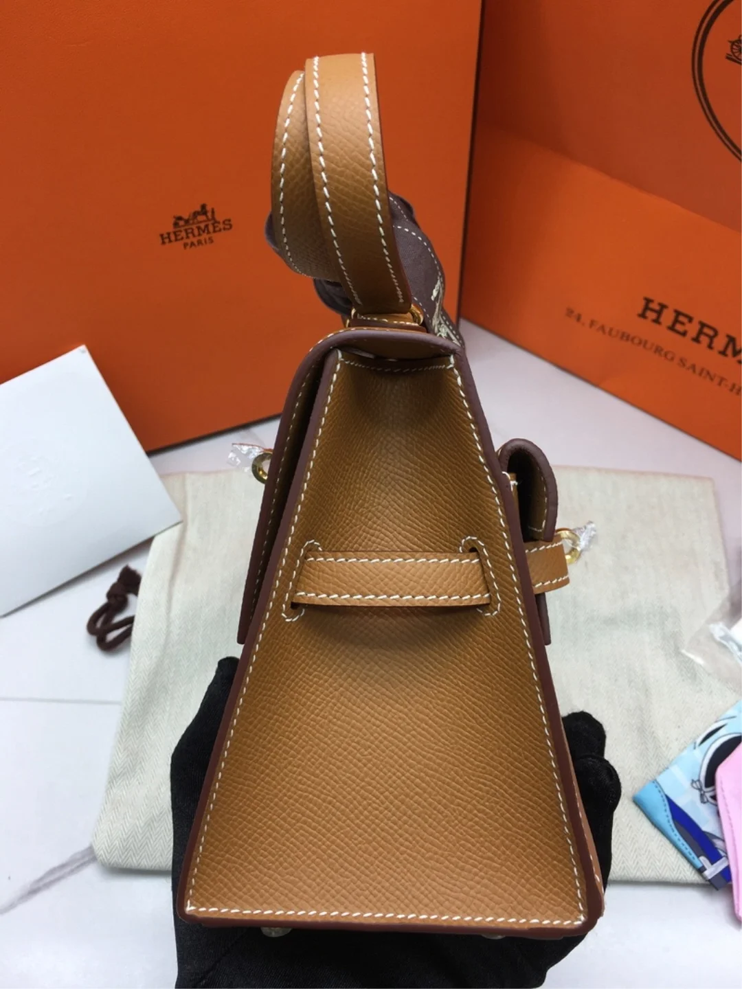 에르메스 켈리 디소더 앱송 레더 (100% HAND MADE)