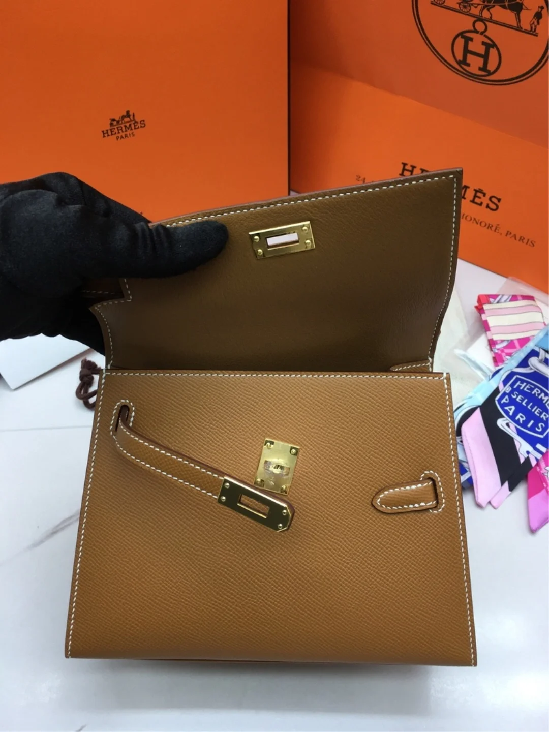 에르메스 켈리 디소더 앱송 레더 (100% HAND MADE)